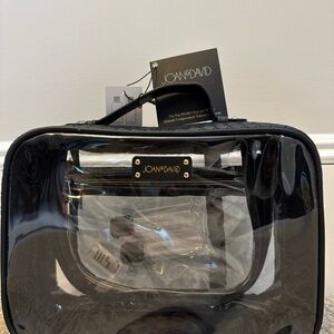 Joan & David Black Clear Travel Bag